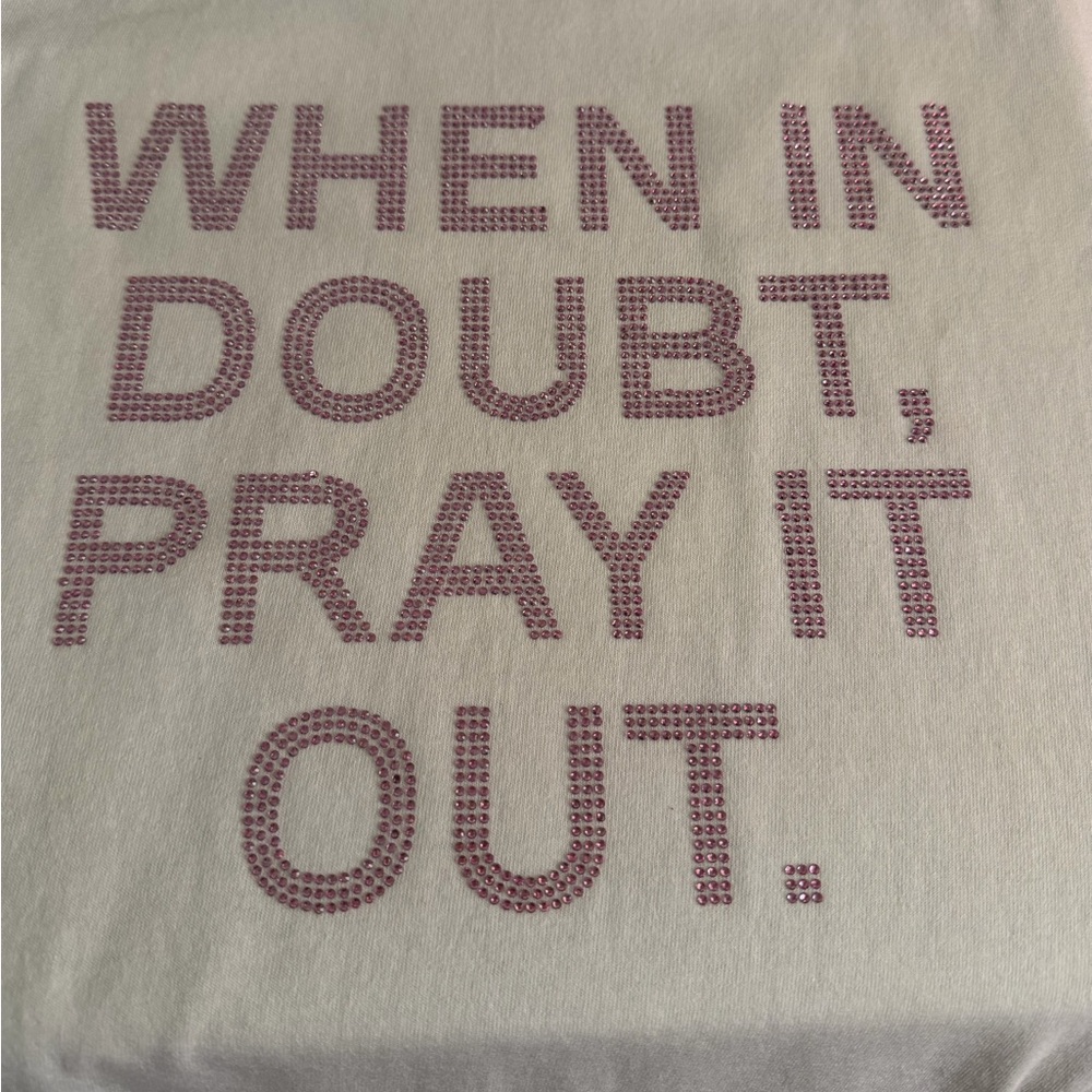 Inspirational White Jersey Top